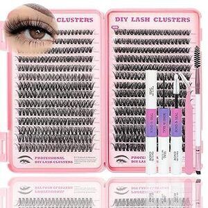 Lash Clusters Kit, 560 Pcs Eyelashes Clusters Kit 9-16Mm Individual Lash
